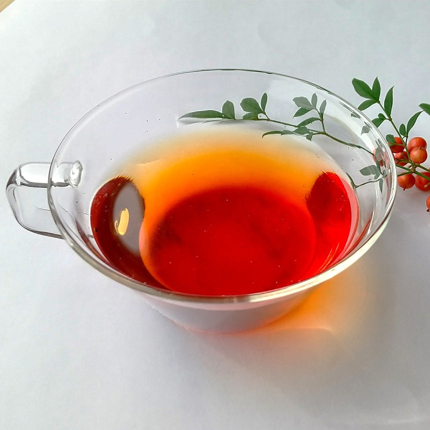 Japanese black tea with shiso