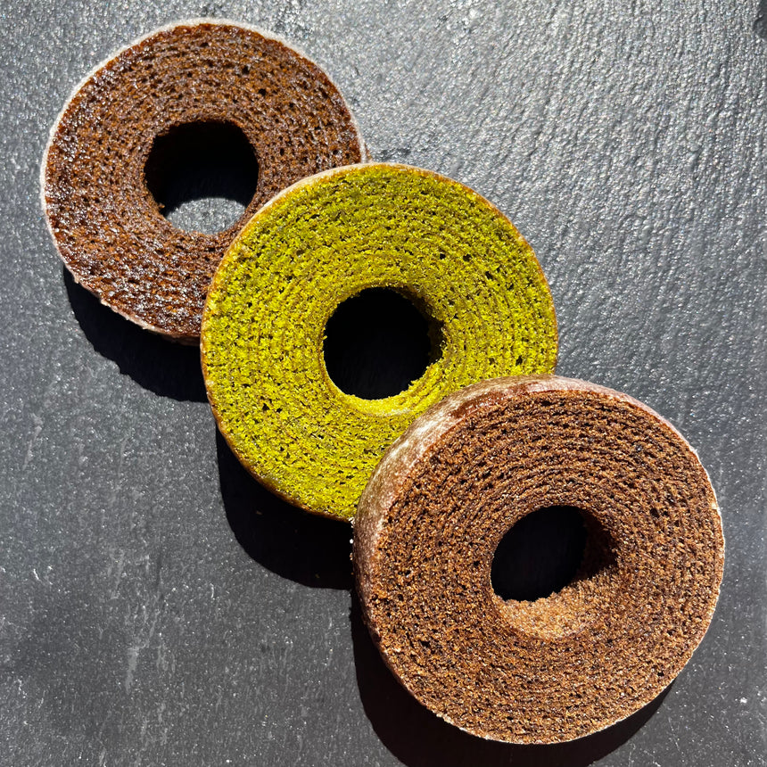 Baumkuchen Set 3 (Wakocha, Matcha, Houjicha)