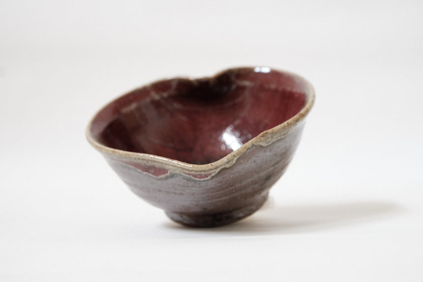 Tea Confectionery Serving Bowl (Berry Red)