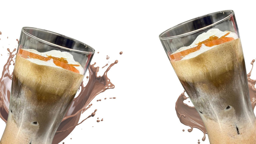 Houjicha Carrot Cake Latte