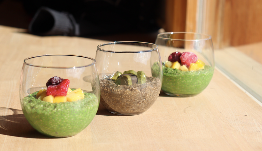 Houjicha Chia Pudding