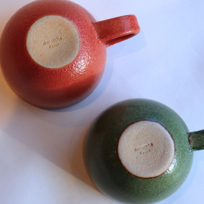 d:matcha Original Pottery "Couple Mug" Gift Set