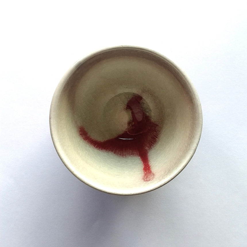 Tea Cup (Black & Red)