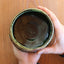 Matcha bowl "Shigaraki Oribe信楽織部" by Mr. Saeki, a local artist (Free shipping)