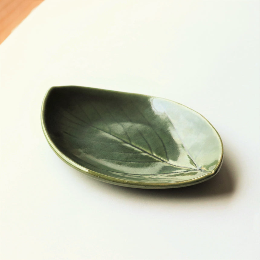 Tea Leaf Plate, Large - from Soraku Welfare Foundation