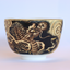 Hand-painted matcha bowl "Black Dragon黒龍" by Zensho Yamaoka