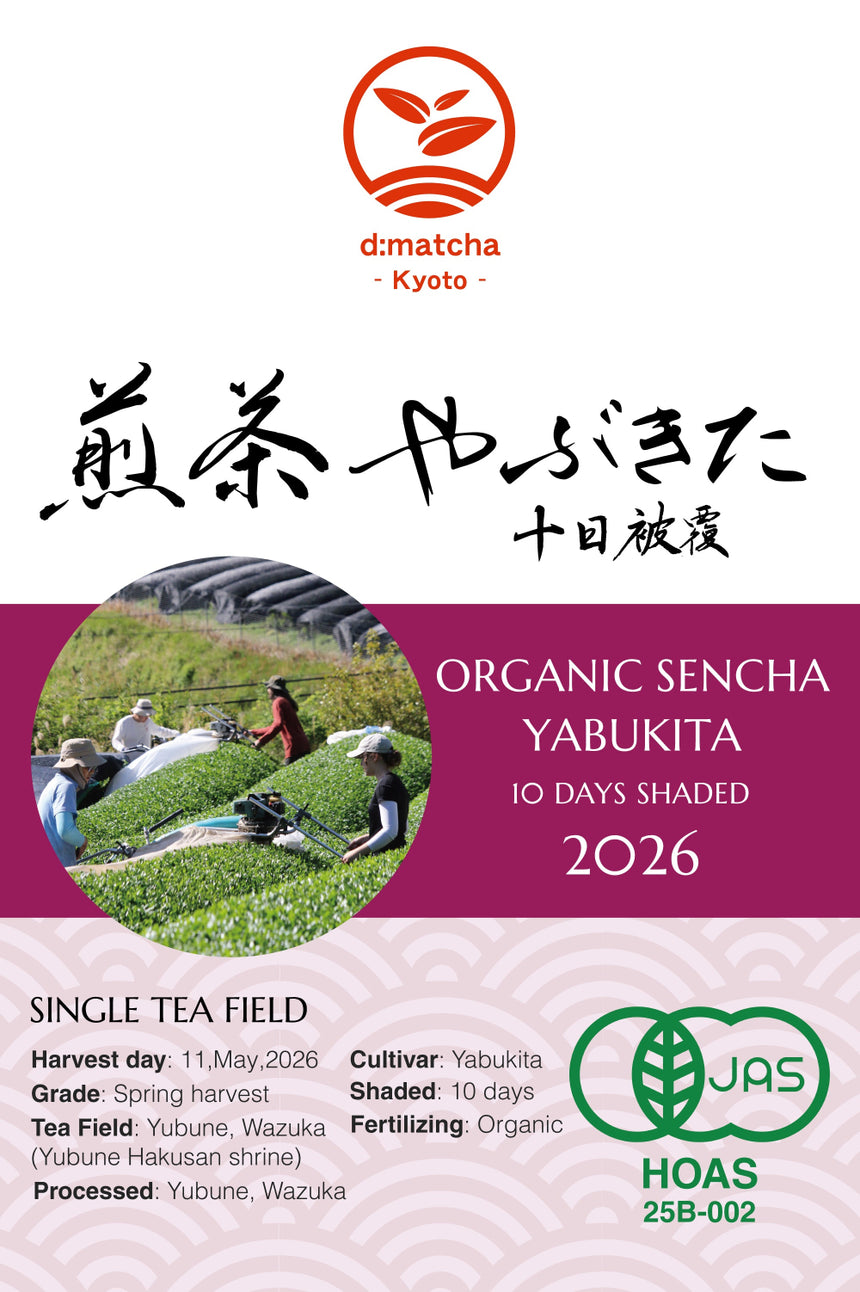 [JAS Organic Certified] 2026 Sencha Yabukita - 10 Days Shaded