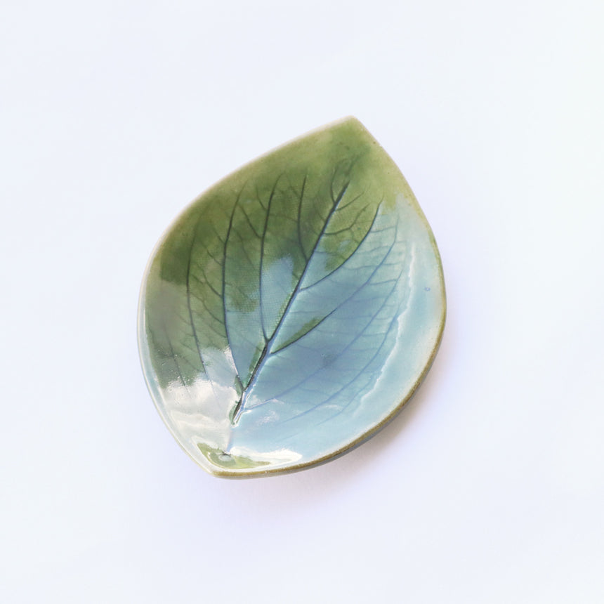 Tea leaf plate from Souraku Welfare Foundation