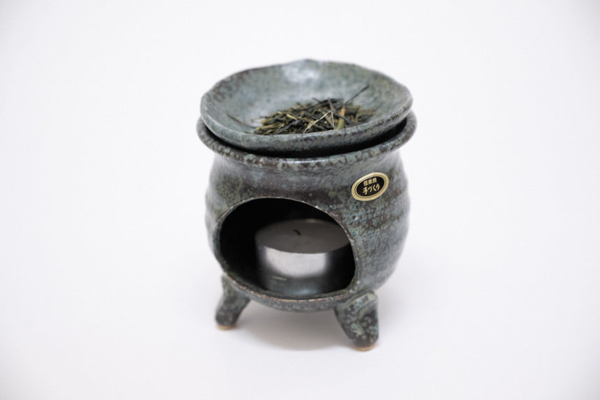 Tea Chakouro (Incense Burner) - handmade in Shigaraki