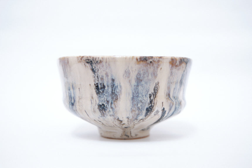 Exclusive Product - Matcha Tea Bowl (Stained Silver)