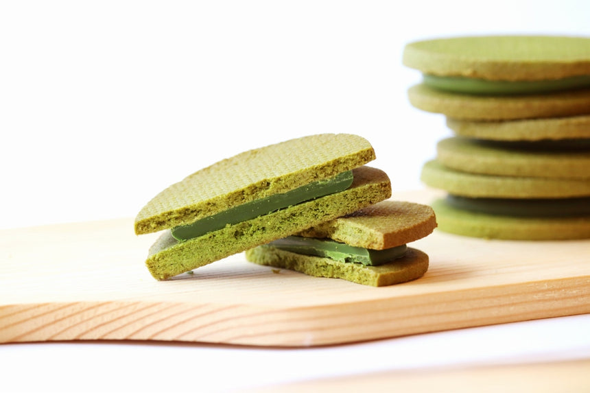 Matcha Chocolate Sandwich Cookies